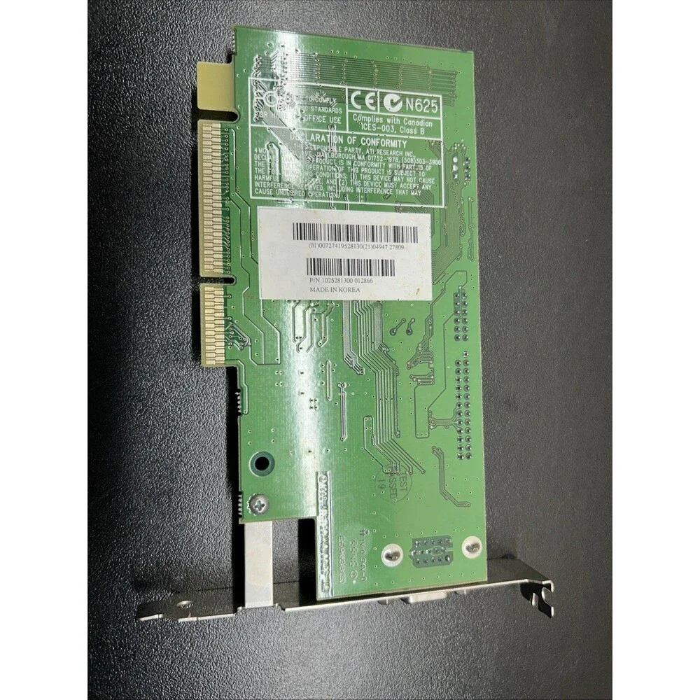 ATI Rage2C 8MB AGP Video Card- 1025281000 - Tested / Working